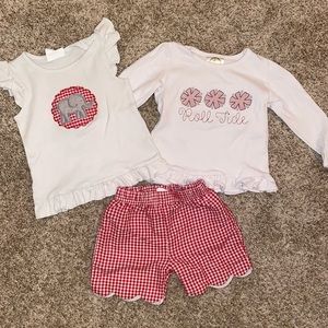 Alabama football monogram set